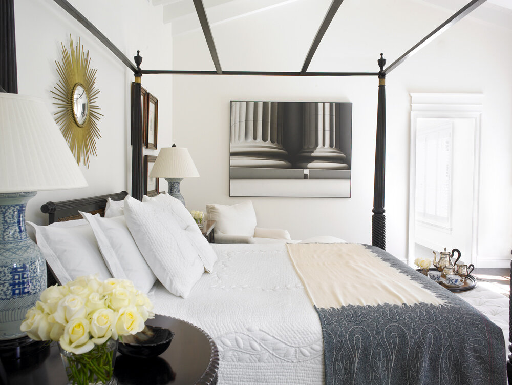 Bedroom at the Bay Point residence