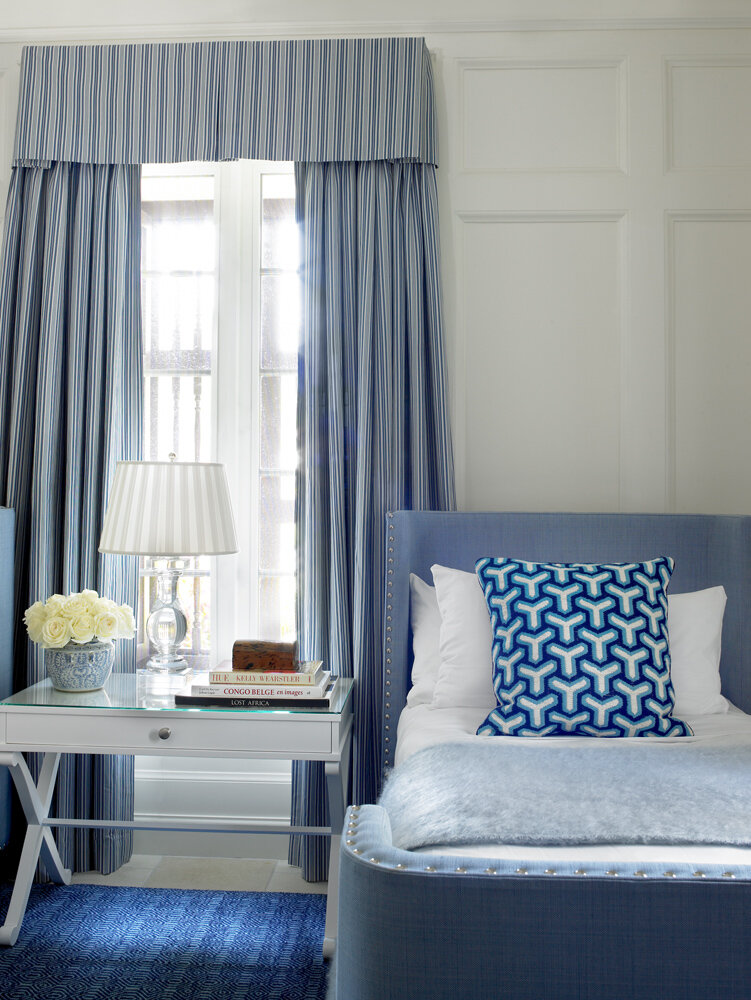 Detailed view of a double bedroom
